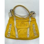 B Makowsky B. makowsky Yellow Leather Shoulder/ Handbag Photo 1