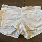 Lululemon White Speed Up Shorts Photo 0