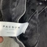Pac Sun Jeans Women Size 26x26 Black Straight Distressed High Rise Button Fly Photo 4