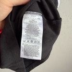 Adidas  Black Lace Up Crop Top Tank Womens S White Trim Athleisure Photo 4