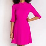 Camilyn Beth Co Co Dress Womens 0 Pink Ruffle Neck Half Sleeve Made In USA Party Photo 0