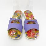 Umi Multicolor Floral Print Comfort Slip On Sandal Size 5 Photo 1