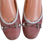 Bellofatto Pink Rhinestone Flat Ballet Shoes Size 7.5 Photo 10
