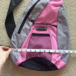 Embark One Shoulder Backpack Bag Like New Grey Pink Carryall Travel School Pack Photo 6