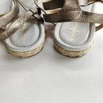 Cole Haan Grove Sandal Gunsmoke Metal Leather Espadrilles Thong Sandals Shoe 11B Photo 4