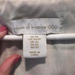 NWT House of Harlow 1960 Cream Blue Floral Macaw Boho Maxi Dress XS Photo 2