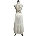 Candie's Y2k Victorian White Cotton Full Petticoat Slip Skirt Crochet Lace Trim M Photo 3