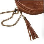 Crossbody Purse for Women Small Round Crossbody Bags Shoulder Handbags Brown Photo 4