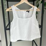J.Crew Squareneck Button Back Tank in Linen Photo 1