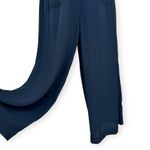Madewell  | Size 2 | Navy Blue Smocked Button-Front Cropped Wide-Leg Jumpsuit Photo 6