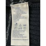 Tommy Hilfiger V Neck Thick Sweater Dark Blue White Patterned Stripe Size Large Photo 8