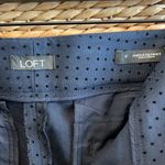 Loft  Marisa Skinny Velveteen Polka Dot Mid-Rise Dress Pant Trouser, 12 Photo 8