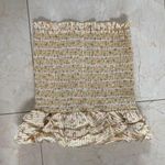 Petersyn | Barrett Smocked Mini Skirt Yellow Sz Small $268 Photo 1