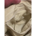 Vintage 80s Gasson Crescent Leather Beige‎ Shoulder Bag Retro Minimalist Casual White Photo 5