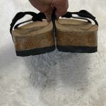 Birki’s Red Metallic Croc Embossed Strappy Slide Sandals Size 9 Photo 6