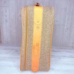 Vintage Hartman leather tweed damask travel luggage suitcase travel zip bag tote Gray Photo 1