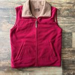 Pendleton  reversible Red/tan Fleece Vest with Collar Photo 0