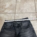 Judy Blue Wide Leg Crop Jeans Women's Size 7/28 Black Wash Frayed Hem euc euc Photo 2