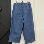 Madewell Pleated Wide Leg Jeans Size 10 Baggy Medium Wash Photo 2