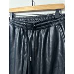 BAGATELLE COLLECTION Black Faux Leather Jogger Pants Drawstring Waist Size M Size M Photo 5