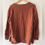 Madewell  Rust Brown Merino Wool Alpaca Blend Open Cardigan Photo 2