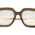 Zeelool Square Copper Gold Accent Eyeglass Frame & Case OP01892 Photo 0