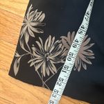 Vintage Harold's Black Floral Silk Maxi Dress Soze 6 Photo 2