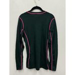 Kari Traa Mina Base Layer Shirt Women Medium Green Fair Isle Merino Wool Blend Photo 2