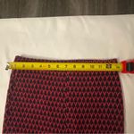 ZARA  Trafaluc High Waist Maroon Tribal Geometric Midi Pencil Skirt S Rockabiily Photo 4