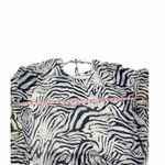 Simply Noelle Simply‎ Noelle Wild At Heart Zebra Blouse Blue XXL Photo 2