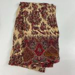 Ann Taylor women's beige red paisley print lightweight satin scarf accessories Photo 0