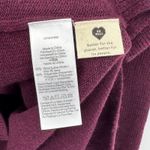 Madewell Hickory sweater women's M wool blend rib knit turtleneck maroon wine Photo 7