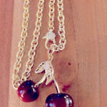 Piper NWT Cherry Charm Chain Necklace Photo 0