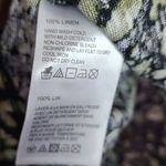 Tommy Bahama  LINNEA WILD ONE FLUTTER TOP BLACK ANIMAL PRINT LINEN TEE NWT LARGE Photo 6