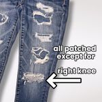 American Eagle Distressed Jegging Ripped Jeans Stretch Denim Size 4 Short Photo 5