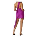 Misha Lillin Violet Neck Scarf Cocktail Dress Photo 1