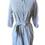 Everlane  The Cotton Weave Collarless Shirtdress Size 8 Photo 2