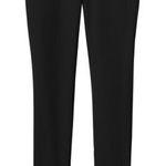 Rebecca Taylor Ava Tech Pant with Leather Black Womens Size 6 Skinny Photo 0