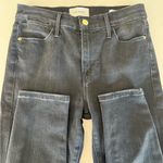 frame denim Le High Skinny Jeans Size 25 Condor Black Photo 3