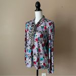 Leota  | Mixed Print Floral Blouse Sz S Photo 2