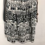 HAVE Womens Mini Dress Medium Linen Blend Festival Coastal Cowgirl Rodeo Country Black Photo 4