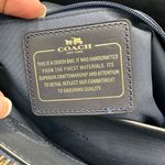 Coach Stanton Carryall handbag in stamped snakeskin leather Dark blue Photo 9