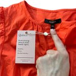 Quince  100% Organic Cotton Tiered Maxi Dress Vermilion Red Size XS NWT Photo 6