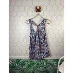 Olive & Oak  Blue Geometric Pattern Top - Size - Medium Photo 2