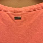 Roxy Cinched Waist Short Sleeve V Neck Dress Pink Medium Photo 7