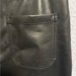 Skies Are Blue  Black leather straight leg  pants Photo 2