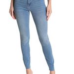 Frame New Le High Skinny Jeans High Rise Raw Edge Stretch Denim Europa Photo 0