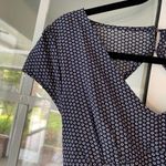 Fun 2 fun blue patterned cutout open back romper with tie Photo 4