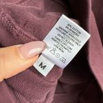 American Giant Moto Hoodie Dress Burgundy Red Sweatshirt Pullover Tunic Medium Photo 6