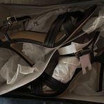 Lauren Ralph Lauren Women's Madelaine Nappa Leather Black Sandal Pump Size 10 Photo 7